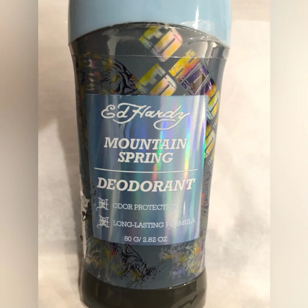 Ed Hardy mountain spring odor protection deodorant 2pack‎ new